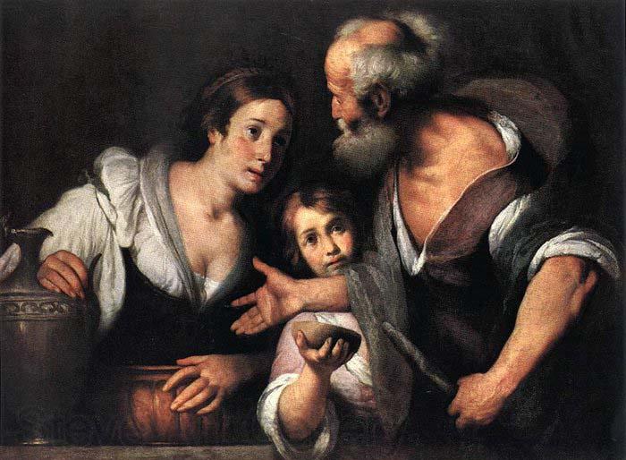 Bernardo Strozzi Prophet Elijah and the Widow of Sarepta Norge oil painting art